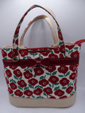 Red Floral Rachel Handbag
