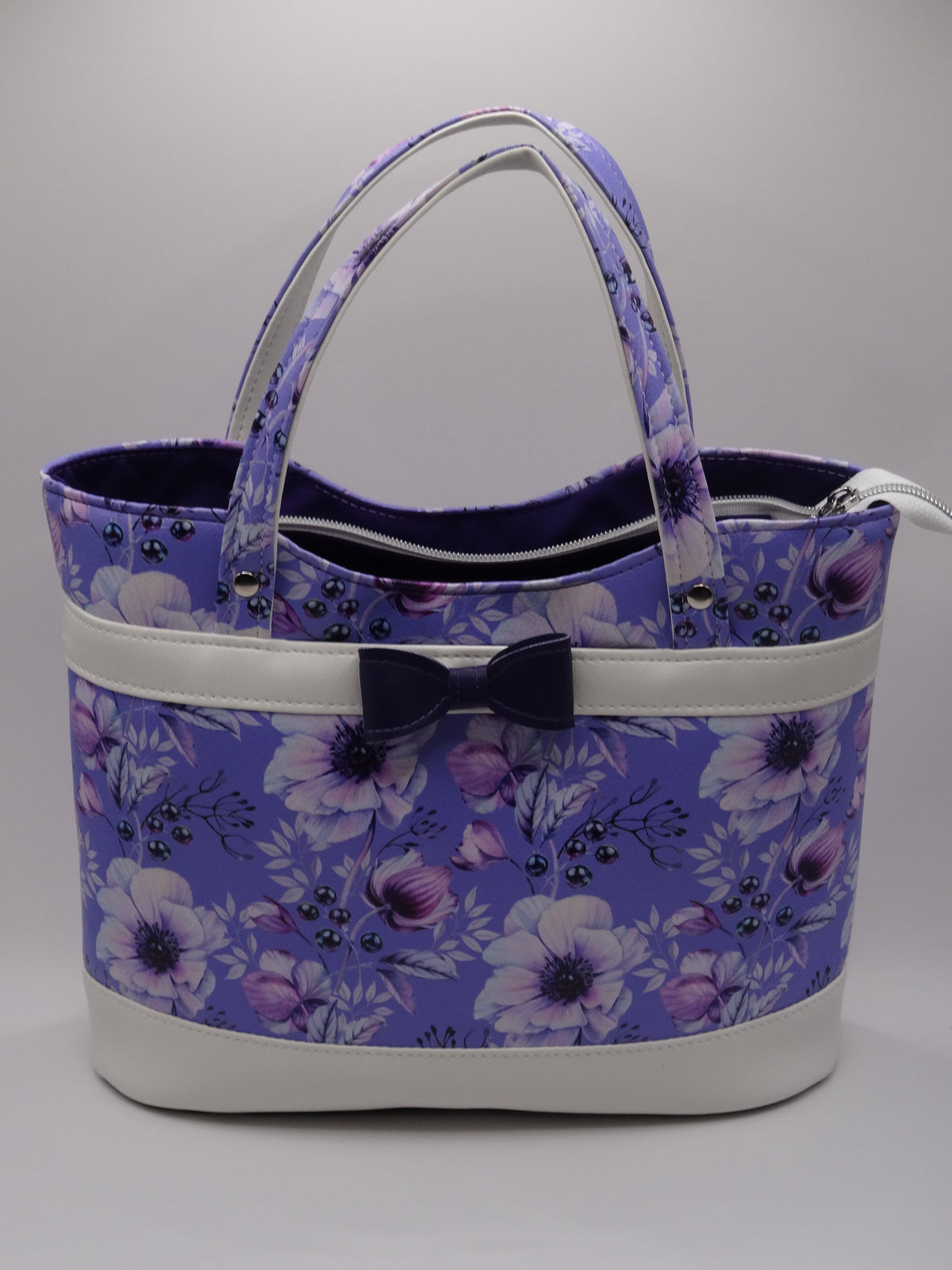 Purple Floral Rachel Handbag