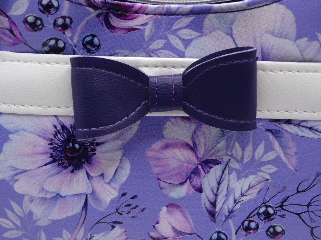 Purple Floral Rachel Handbag
