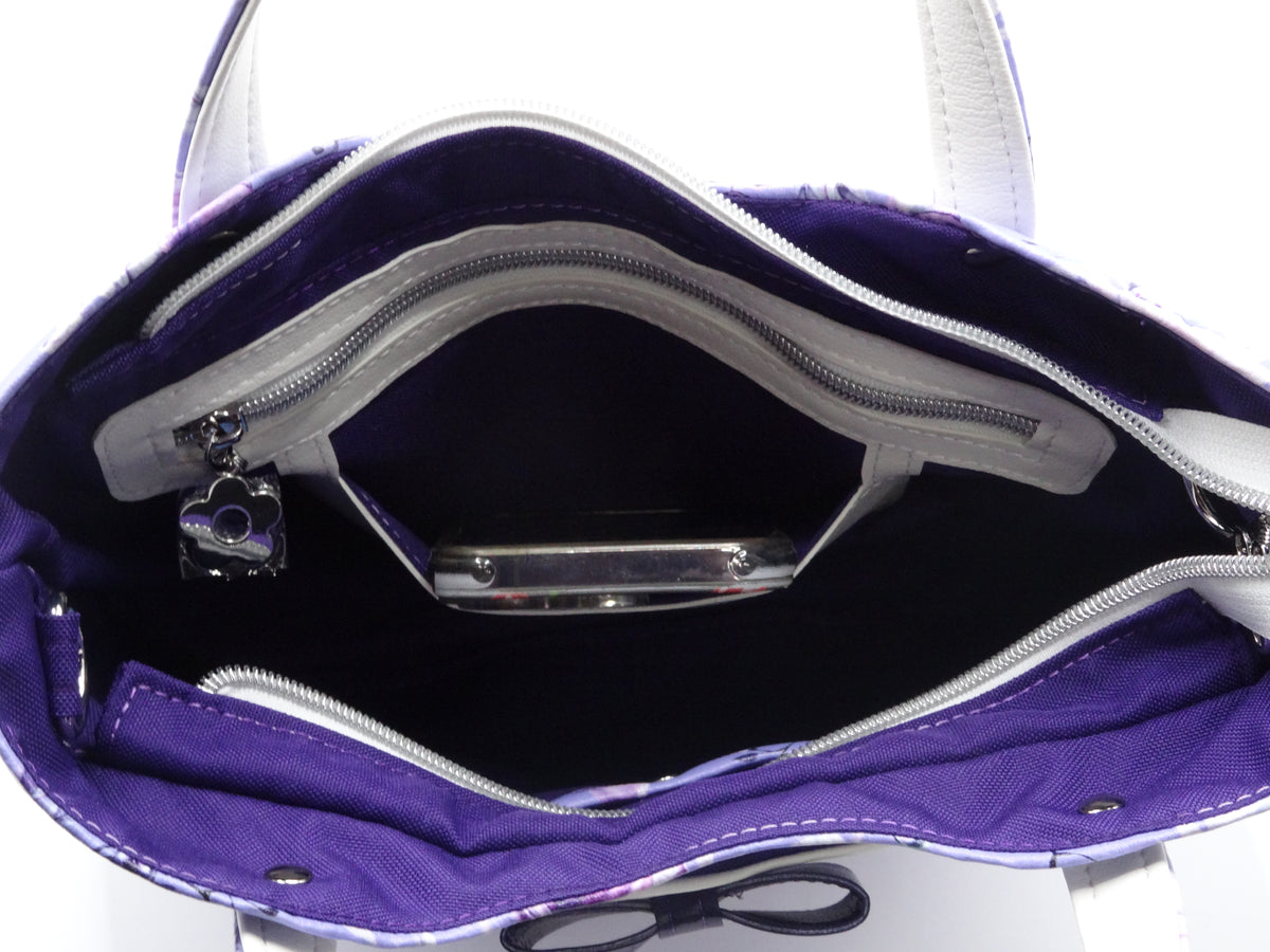 Purple Floral Rachel Handbag