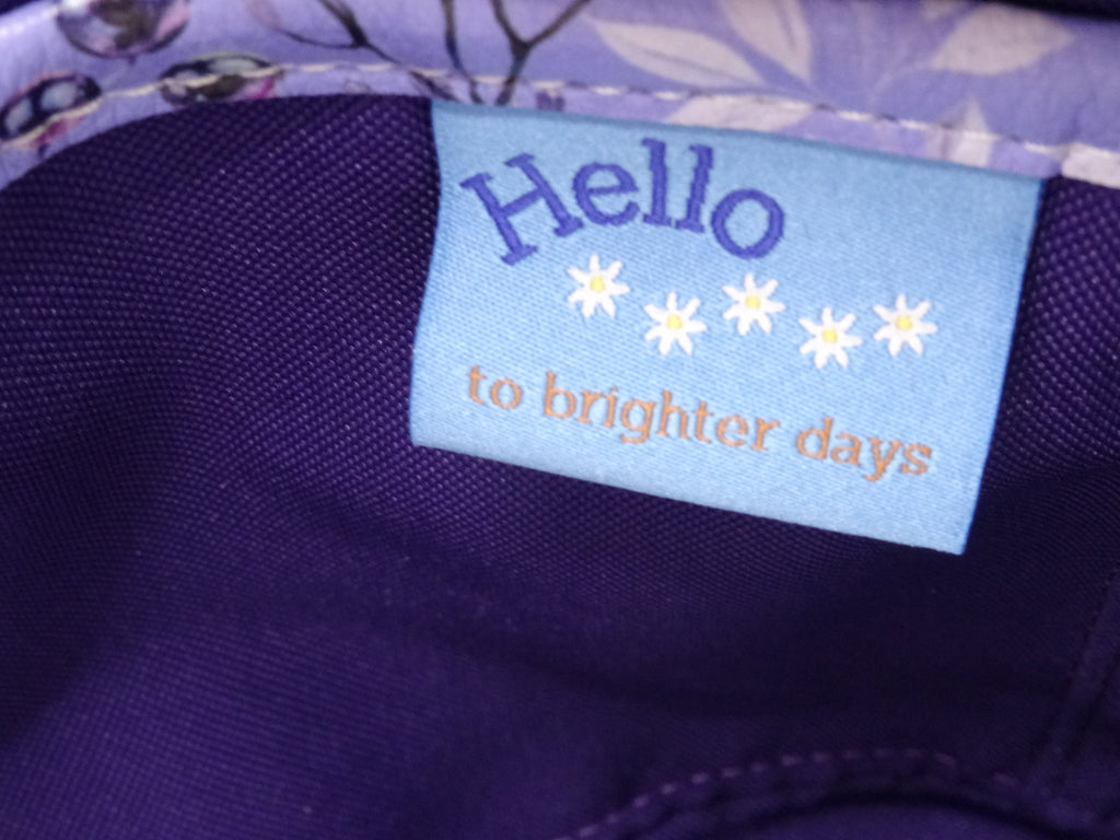 Purple Floral Rachel Handbag