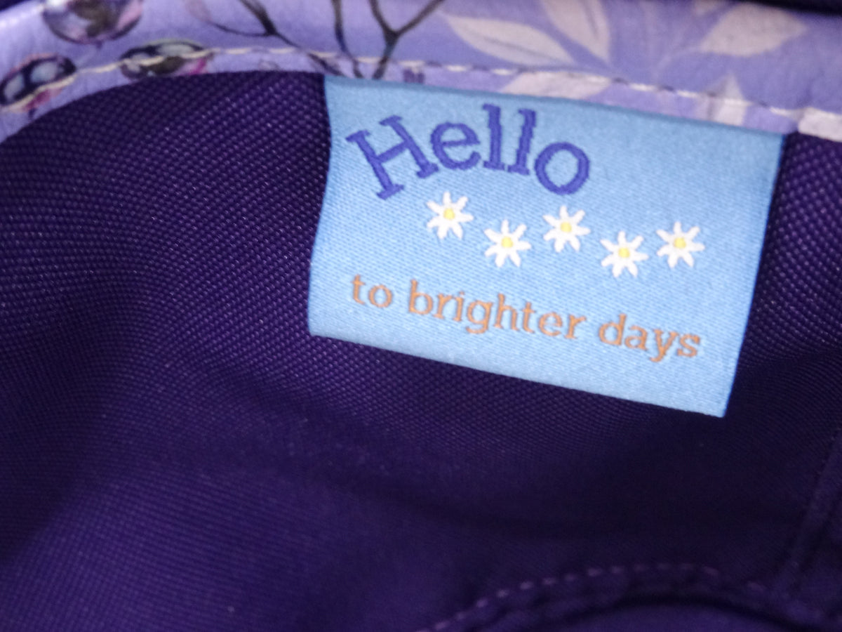 Purple Floral Rachel Handbag