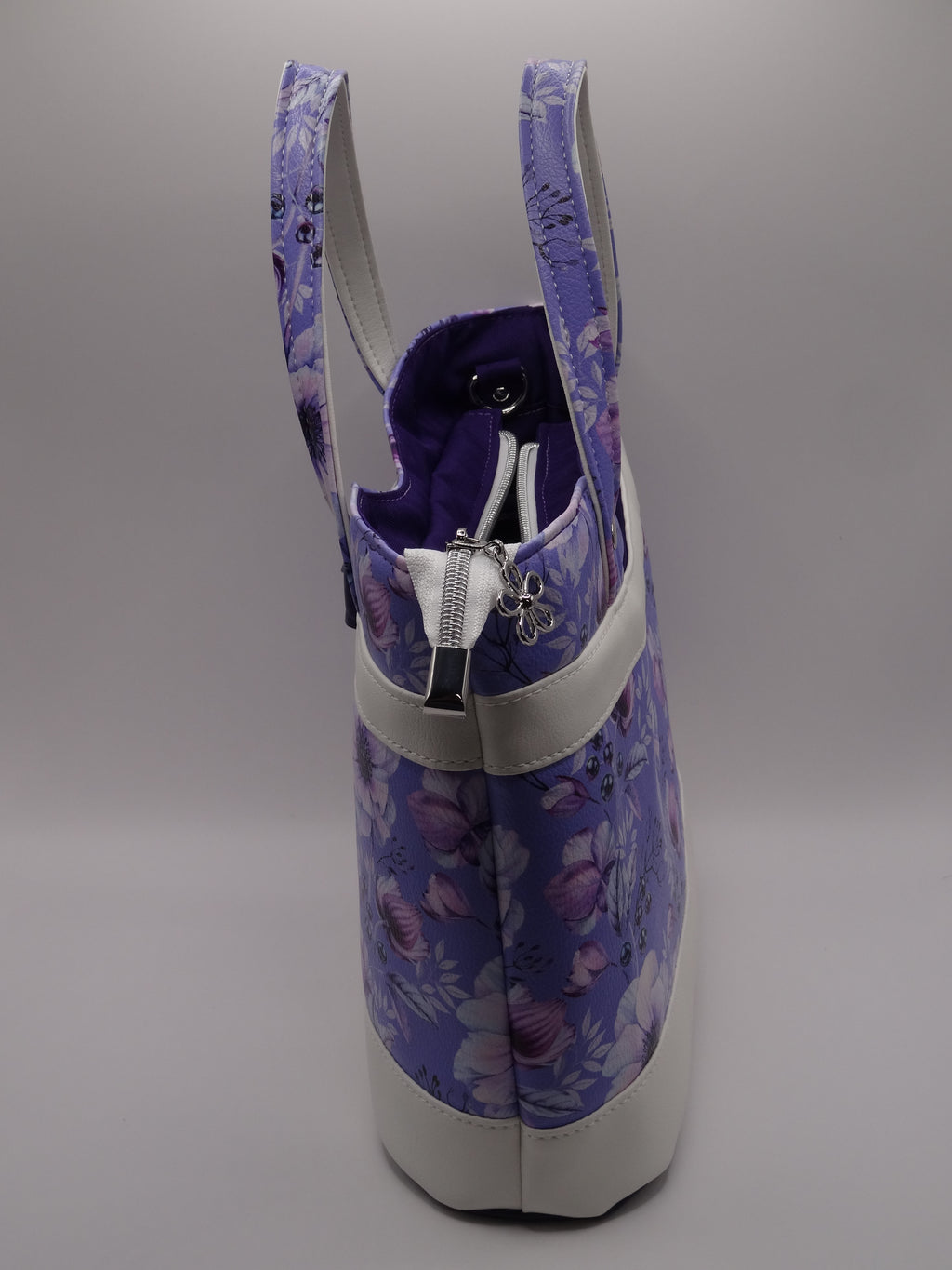 Purple Floral Rachel Handbag