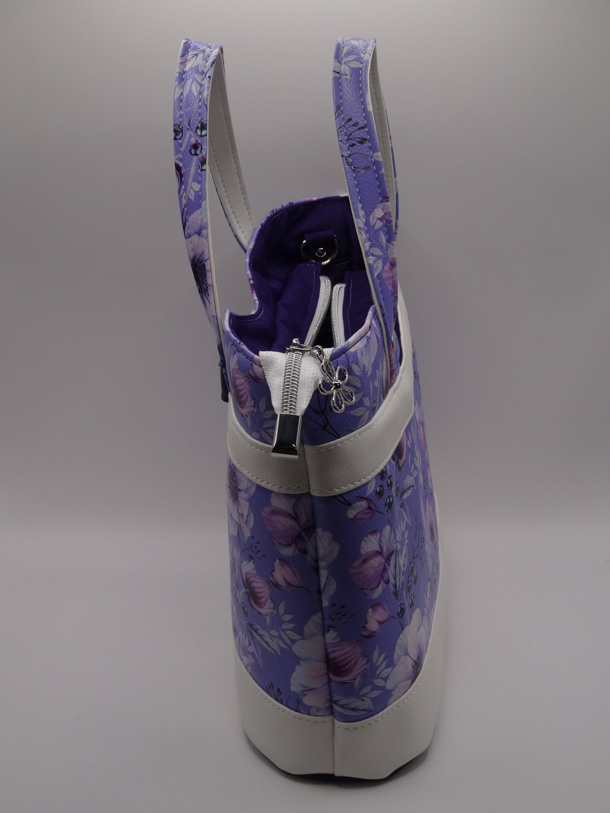 Purple Floral Rachel Handbag