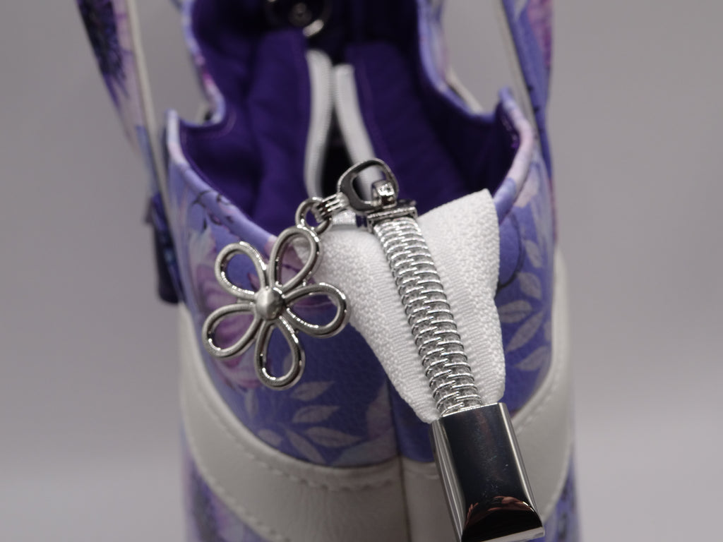 Purple Floral Rachel Handbag
