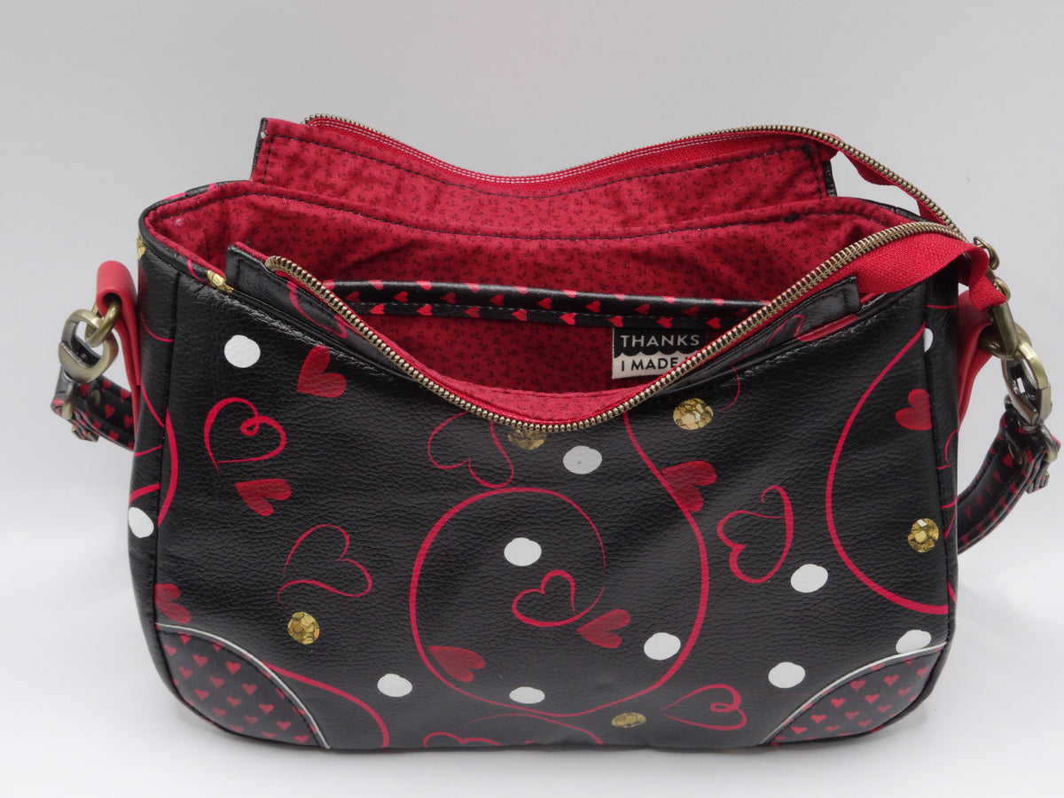 Hearts and Swirls Annabelle Shoulder Bag