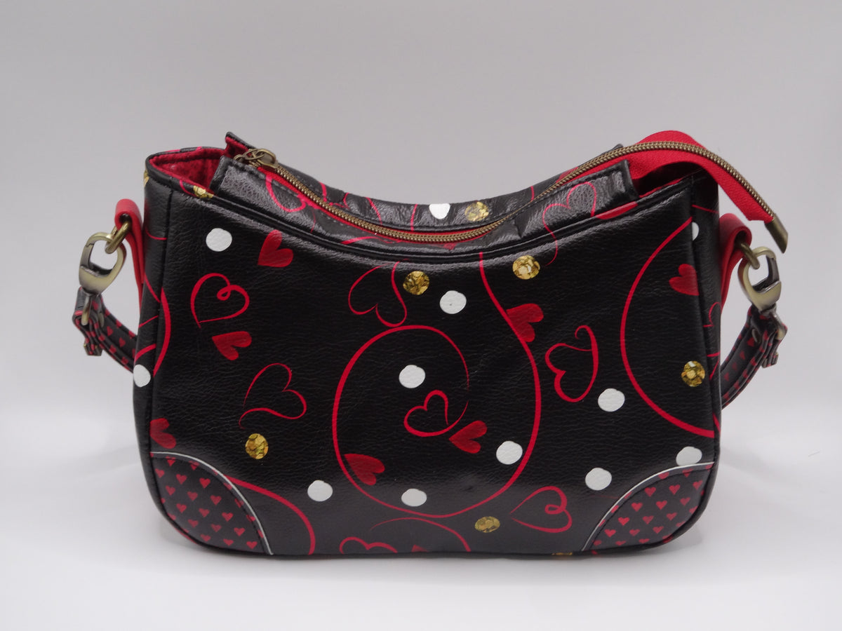 Hearts and Swirls Annabelle Shoulder Bag