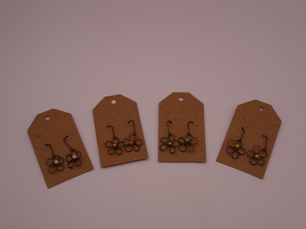 Blossom earrings - small (Bronze)
