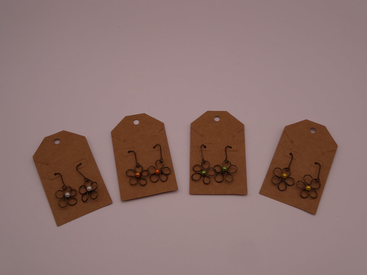 Blossom earrings - small (Bronze)