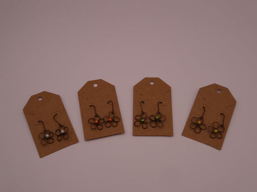 Blossom earrings - small (Bronze)