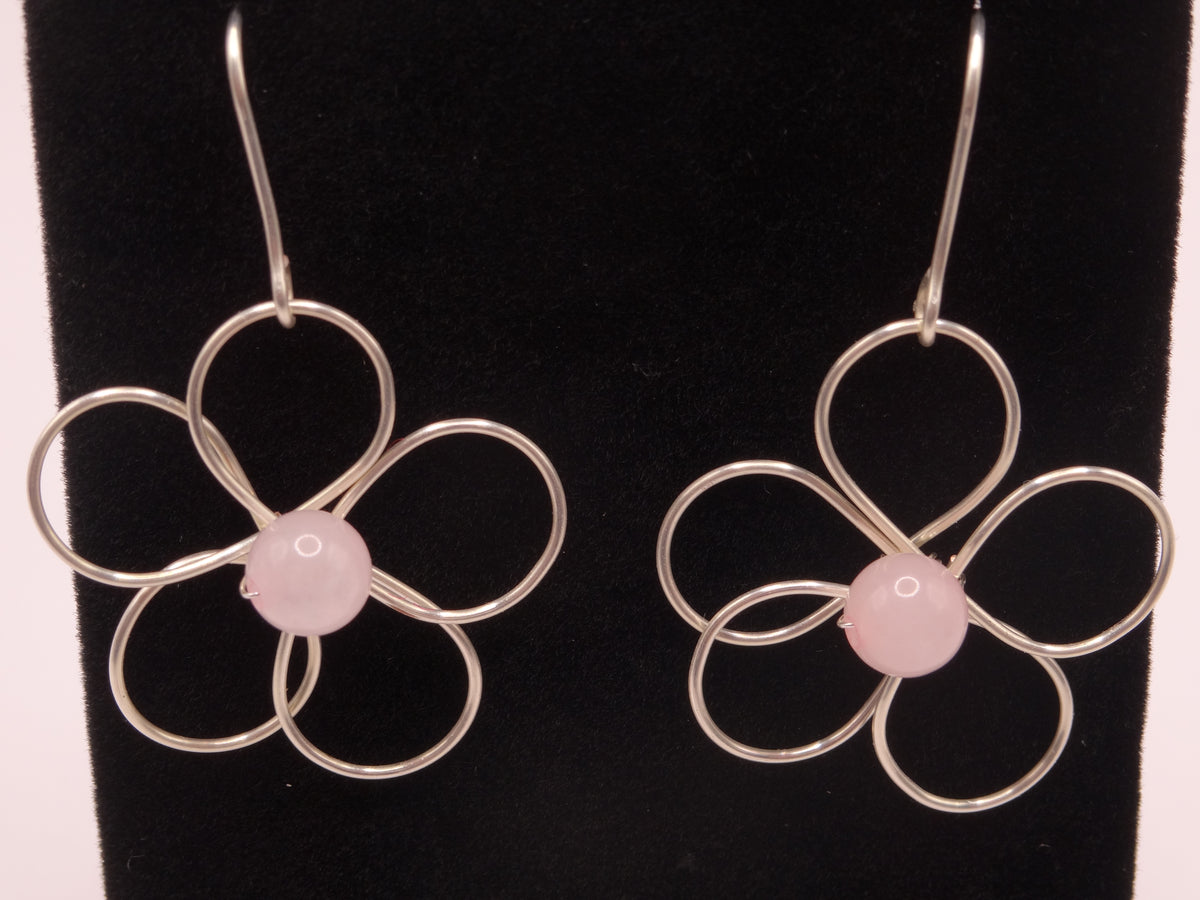 Blossom earrings - large (Silver)