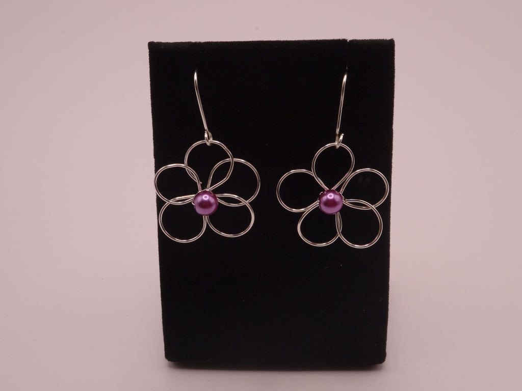 Blossom earrings - large (Silver)