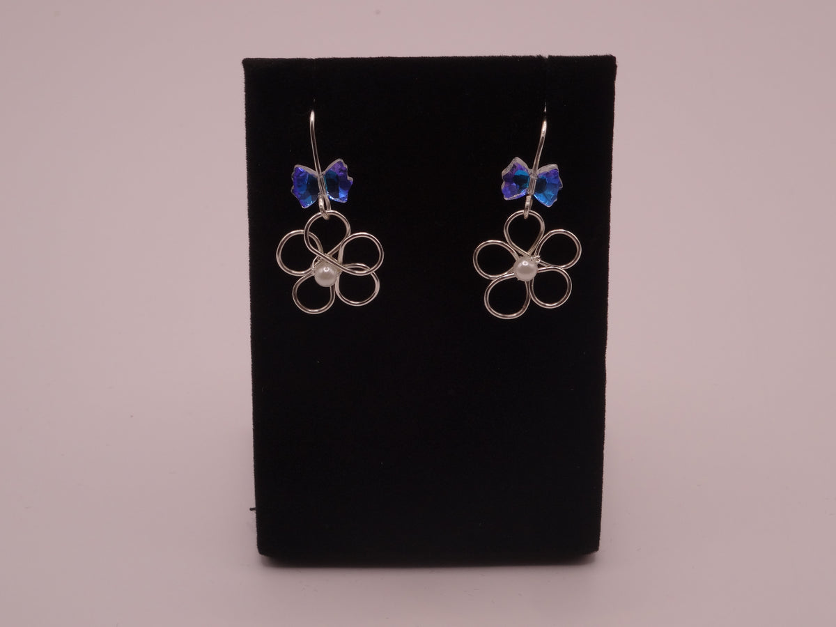 Bow blossom earrings
