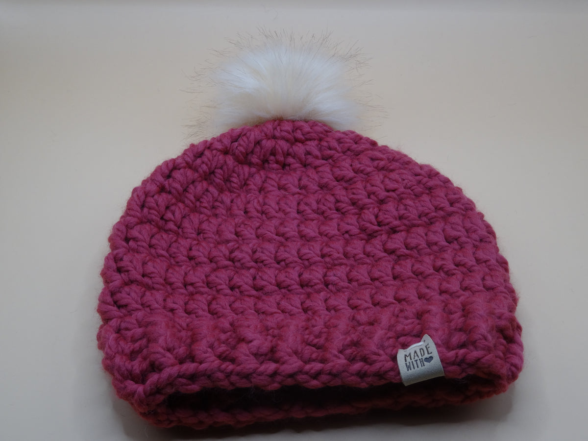 Crocheted Hat - Pink