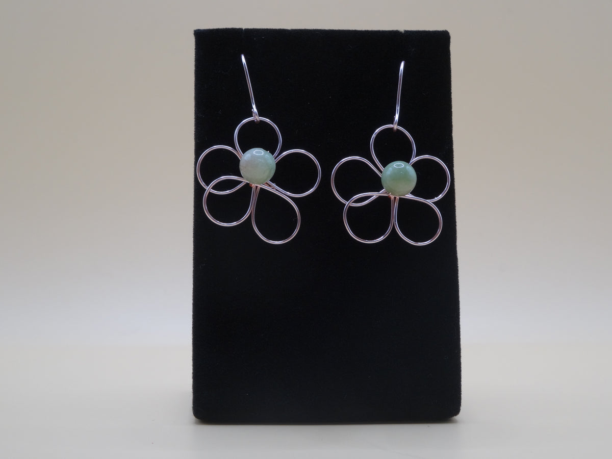 Blossom earrings - large (Silver)